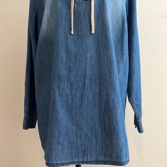 RUFF HEWN || Chambray Long Sleeve Tunic Top. Sz. - Picture 3 of 9